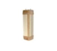 Trixie - Griffoir d'angle pour chats - Sisal et peluche - Beige 23 x 49 cm