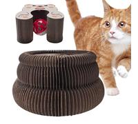 Griffoir d'intérieur pour chat - Griffoir en carton d'exercice physique, motif accordéon, pour intérieur, maison, ferme, appartement, garage, jardin, balcon, salon, chambre à coucher