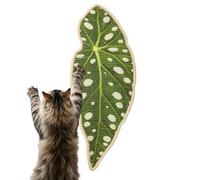 Griffoir durable en forme de feuille pour chaton, 38,1 x 25,4 cm avec support mural, griffoir en carton naturel, soin des griffes avec style feuille, griffoirs pour animaux domestiques pour meubles