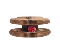 Griffoir en accordéon pour chat - Jouets pour chat à gratter avec boule de clochette | Jeu d'exercice physique mental interactif pour une utilisation en extérieur