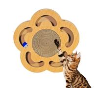 Griffoir en carton pour chat - Tapis à griffer, clochette d' à chat, boîte ondulée | Jouet interactif ludique et ludique pour soulager l'ennui Favorise l'exercice d'entretien des griffes des