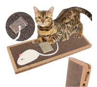 Nobleza - Grattoir en Carton pour Chat. Tapis avec Cataire. (38 * 12.5 * 1.8) cm