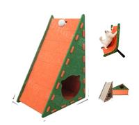 Griffoir en feutre Mellowkin pour chat, griffoir en feutre Mellowkin pour chats d'intérieur avec jouet en peluche, planche à gratter verticale triangulaire avec lit, résistant à l'usure et ne perd pas