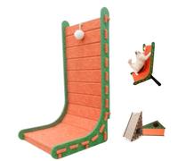 Griffoir en feutre Mellowkin pour chat, griffoir en feutre Mellowkin pour chats d'intérieur avec jouet en peluche, planche à gratter verticale triangulaire avec lit, résistant à l'usure et ne perd pas