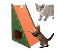 Griffoir en feutre pour chat - Tapis d'escalade vertical intégré - Ne perd pas ses poils - Tapis d'escalade triangulaire résistant à l'usure pour les exercices d'ennui - Pour jouer au mur