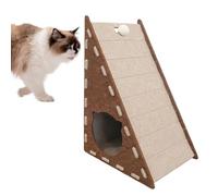 Griffoir en feutre pour chat - Vertical intégré - Ne perd pas ses poils - Tapis d'escalade triangulaire résistant à l'usure pour les exercices d'ennui - Pour jouer au mur - Appartement en plein air ou