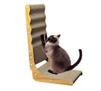 Griffoir en forme de L pour chat et chaton, 65,98 x 39,16 x 25,6 cm, jouet d'exercice interactif durable, parfait pour les jeux en intérieur