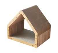 Griffoir en forme de maison à chat Griffoir Interactif pour Animaux de | Lit Griffoir Chat Pour , se prélasser, grimper, à la maison, en dortoir, en appartement ou à l'extér