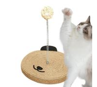Griffoir En Sisal Naturel Pour Chat, Jouet De Stimulation Mentale Et Physique Avec Clochette Intégrée, Tapis À Griffes En Sisal, Pour Le Grattage De Toutes Les Races De Chatons D'Intérieur, Protège Ca