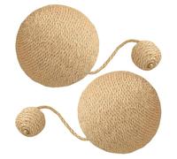 Griffoir en sisal pour chat - 12 cm - Jouet multifonction en forme de balle de sisal pour lapin - Jouet à gratter résistant à l'usure pour petits animaux