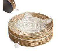 Griffoir en sisal pour chat - Arbre à chat durable, jouet en fibre naturelle, améliore le jeu interactif avec une apparence unique | Meubles pour animaux de compagnie pour chatons adultes à la maison