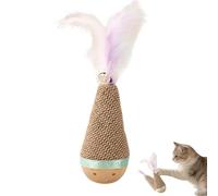 Griffoir en sisal pour chat - Jouet interactif pour soulager le stress - Avec base antidérapante - Pour le dressage des animaux de compagnie - Protection des meubles de dentition d'intérieur - Clour