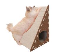 Griffoir | Griffoir vertical intégré | Lit triangulaire en feutre pour chaton qui ne perd pas ses poils, tapis d'escalade résistant à l'usure pour se détendre au mur, l'exercice, jouer à la maison, se