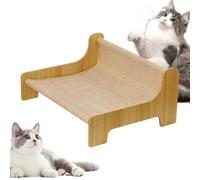 Griffoir horizontal pour chat - Jouet d'entraînement 2 en 1 en sisal pour se reposer et jouer à l'intérieur, le salon, le balcon, la terrasse