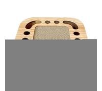 Griffoir interactif 3 en 1 avec Cloches - 33 x 33 x 5,5 cm - Stable - pour Chat d'intérieur - pour la Vie Quotidienne et Les Jeux