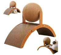 Griffoir interactif pour chat avec boules en arche, griffoir élégant pour animaux de compagnie pour soulager le stress, griffoir amusant et attrayant