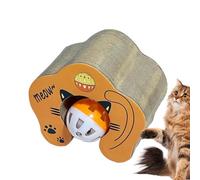 Griffoir interactif pour chat avec rouleau à bille et cloches - Protection pour meubles pour les loisirs des chatons | Jouet pour chat résistant à la mastication pour animaux de compagnie, couche