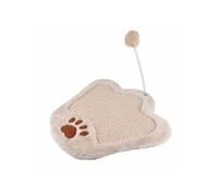 Griffoir & Jouet pour Chat "Forme Patte" 35cm Ecru