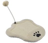 Griffoir & Jouet pour Chat "Forme Patte" 35cm Écru Beige G