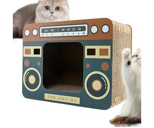 Griffoir Lit De Repos Pour Chat | Griffoir Debout Pour Chats D'Intérieur - Protection Meubles Jouet Four pour Petites Moyennes Grandes Races - Exercice Mental Et Physique Pour Race Petite Moyenne Gran