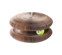 Griffoir Magique pour Chat, Jouet Pliable en Accordéon, Boîte À Gratter D'organe Magnétique Pliable De Chaton avec Cloche,Tourbillon De Chat, Lit pour Pliable Magic Organ Cat Scratching Board