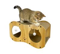 Griffoir Maison pour Chat - Maison pour Chat avec Design Tunnel, Double Couche, Anti-Ennui | Panneau De Grattage en Carton Ondulé | pour Intérieur, Extérieur, Salon, Animaux, Coin, Sol