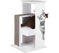 Griffoir Maria 101 cm blanc/gris