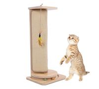 Griffoir Mural d'angle pour Chat, Planche à Gratter Réglable en Hauteur, Poteau à Gratter pour Chat, Coussin de Protection pour Griffoir de Meubles pour L'intérieur et la Maison