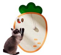 Griffoir Mural pour Chat - 280 g en sisal en Forme de Carotte pour Chats d'intérieur | Coussin Anti-Rayures de Protection de canapé résistant à l'usure, Boule de 25.59x16.93x0.16 Pouces