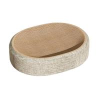 Griffoir pour chat 2 en 1 - Accessoire Chat Confortable - Ovale - Avec design ovale - 40 x 30 x 10 cm - Pour la relaxation et le sommeil (1 pièce)