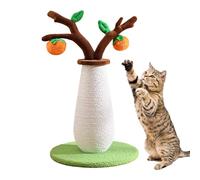 Griffoir pour chat - 38,1 cm - Persimmon grimpant - Soulage le stress - Stimulation mentale avec fonction de grattage - Jouet pour chaton pour intérieur et extérieur - Tissu en peluche orange vert