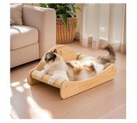 Griffoir pour chat AIMOONSA 2-en-1 sisal naturel & chaise longue pin massif 60x30 cm