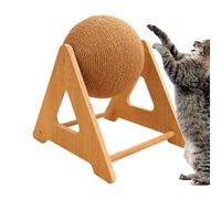 Griffoir pour chat - Arbre à chat | Balle à gratter sur pied | Jouet à gratter | Jouet pour animaux de compagnie | Dentition peu encombrante pour chatons chinchillas de petite, moyenne et grande