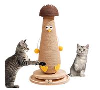 Griffoir pour chat aux champignons, griffoir pour chat avec gros champignons - Griffoir pour chatons hauts | Griffoir pour tablette en sisal naturel Bon comportement anti-rayures avec balle pe