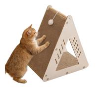 Griffoir pour chat avec boule, griffoir en papier ondulé, protection de meubles, fournitures pour chats pour jouer et se détendre, 43 x 38 x 24 cm