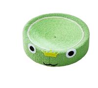Griffoir pour chat avec lit rond en sisal, jouet universel quatre saisons pour chat (grenouille)