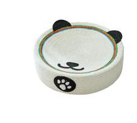 Griffoir pour chat avec lit rond en sisal - Jouet universel quatre saisons pour chats (panda)