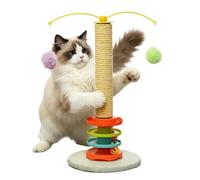 Griffoir pour Chat Balle à pistage et Auto-brossage