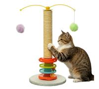 Griffoir pour Chat Balle à pistage et Auto-brossage