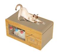 Griffoir pour Chat, Boîte à gratter de Chat, Boîte à gratter pour, Plateau à gratter en Carton - Lit Spacable Scratch Lounge pour Chats intérieurs Copain à Fourrure. La Conception spacieuse répon