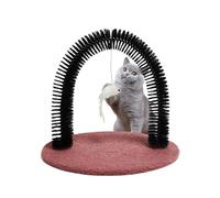 Griffoir pour Chat,Brosse de Toilettage en Arche pour Chats - Massageur à Poils Courbé avec Picots Élimination des Poils Mort Nettoyage Chatons et Lapins