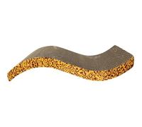 Griffoir pour chat - CATIT - Avec herbe à chat - Forme ondulée - Motifs léopard