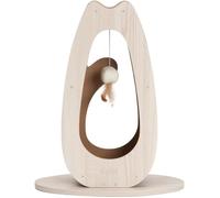 Griffoir pour chat - CATIT - Pixi Grand - Avec balle en tissu et plume - Aspect chêne naturel