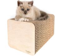 Griffoir pour Chat - CREATIVE PETS - 37 x 21 x 21 cm - Carton Ondulé - Protège Meubles - Durable