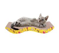 Griffoir pour chat de forme ovale haute densité, griffoir en carton pour chat d'intérieur, lit de salon pour protection des meubles