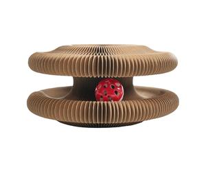 Griffoir Pour Chat D'intérieur | Planche à Gratter Ondulée Pliante pour Chat,Jouet Interactif pour Animal de Compagnie Ondulé en Accordéon avec Balle à Grelot | Jeu Interactif Pour La Maison Et Le Bal