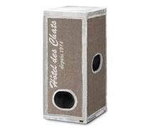 Griffoir pour chat Ebi Trendrockefeller Hotel Gris 50x50x180 cm