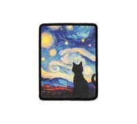 Griffoir pour chat en jute - Fixation murale verticale - Ne perd pas ses poils - Pour chats d'intérieur (ciel étoilé)