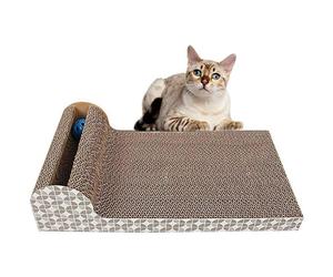 Griffoir pour chat en matériaux sans danger pour les griffes, grand format, pour chats d'intérieur, en fibres de bois écologiques, double fa