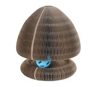 Griffoir pour chat en organe, tapis pliable avec boule, jouet pour animaux de compagnie pour réduire l'ennui, jouets d'exercice physique d'intérieur pour chaton pour le salon, l'étude, 18,5 x 15 cm